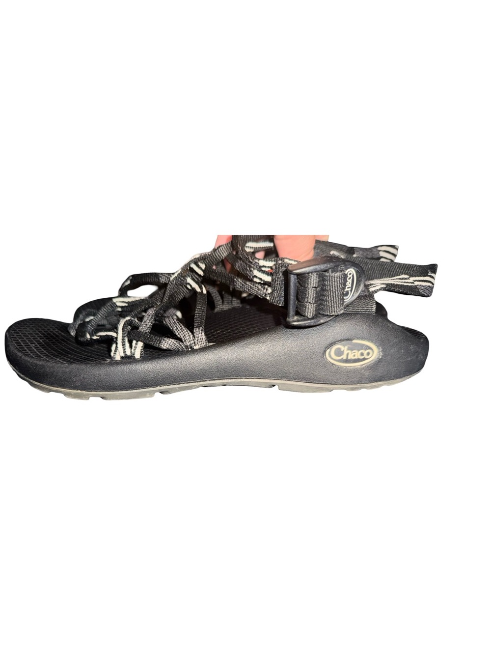 Sandals Chaco Sandals ZX3 Classic Scatter Black/White Arch‎ Support Women Sz 8